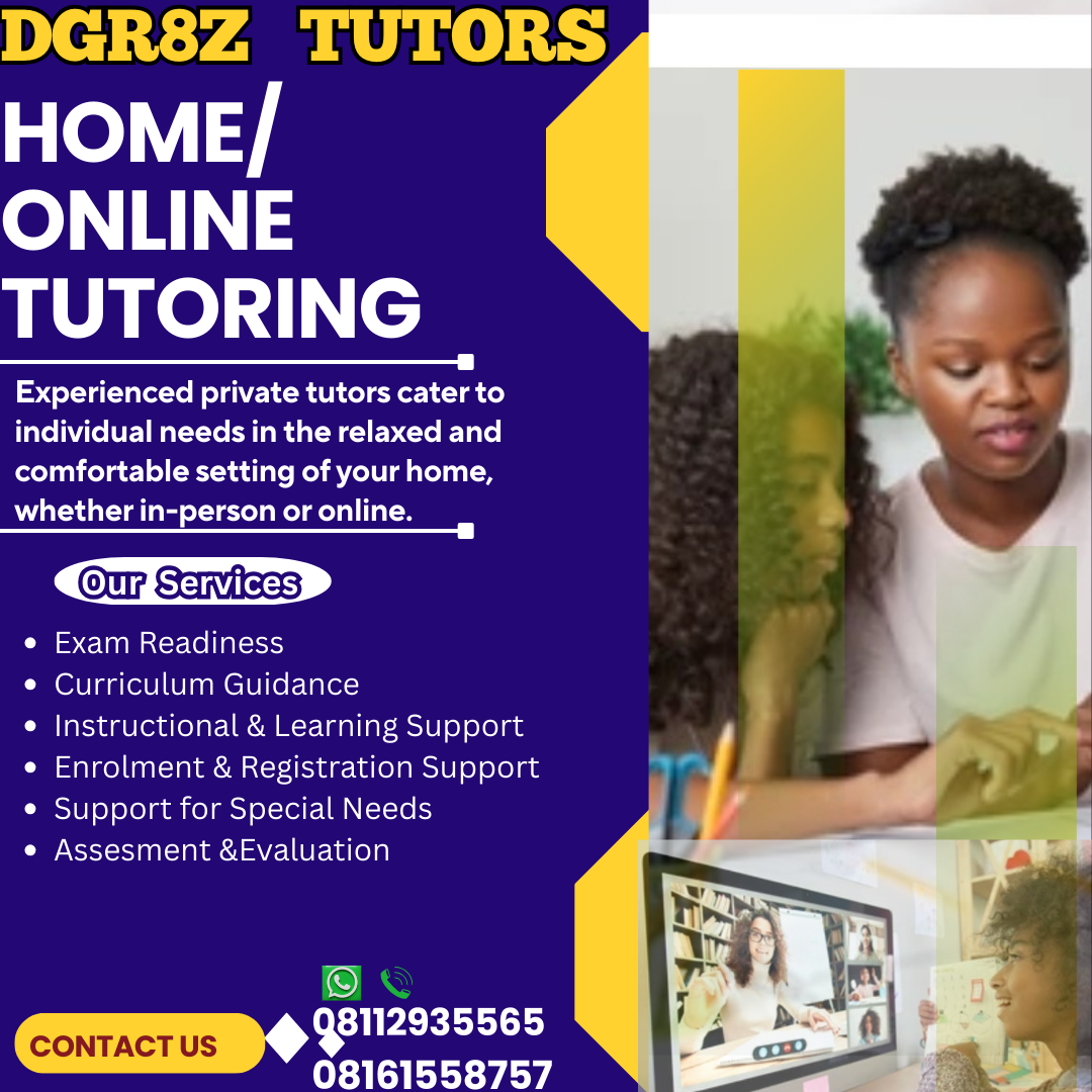 CALL US TODAY FOR HOME TUTORING SERVICES