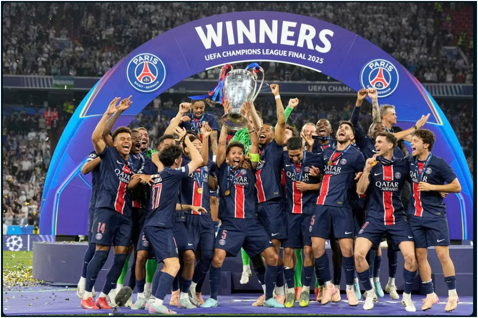 PSG obliterate Inter Milan 5-0 to win their first UEFA Champions League title,