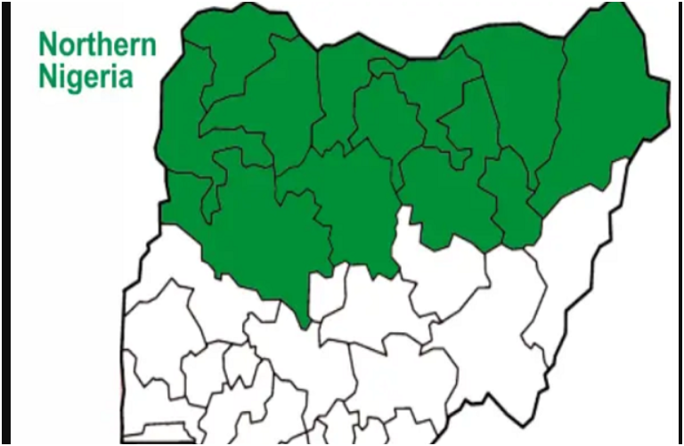 Map Of the Northern States In Nigeria 