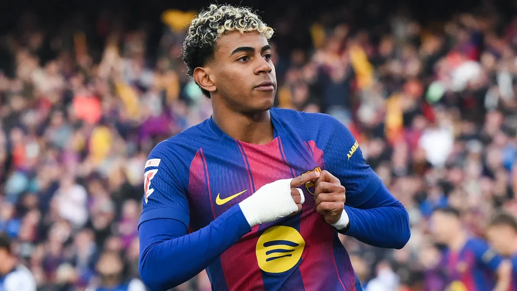 Lamine Yamal dribbling record Barcelona Girona