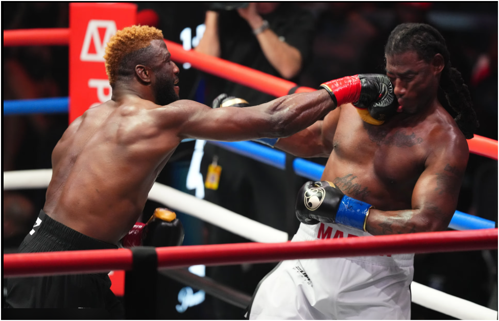 Efe Ajagba Stops Charles Martin in Fourth-Round Knockout Statement in Las Vegas