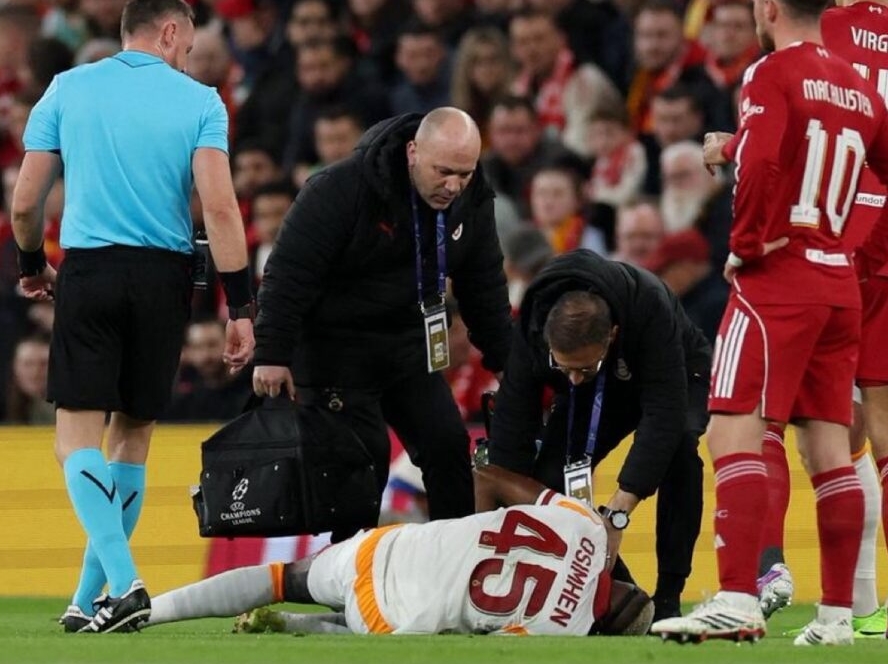 Victor Osimhen injury Champions League Galatasaray Liverpool surgery