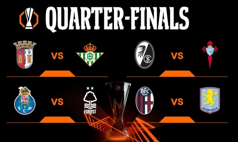 Europa League quarter-final fixtures 2026