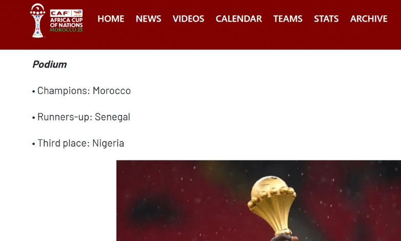 CAF Morocco AFCON 2025 decision