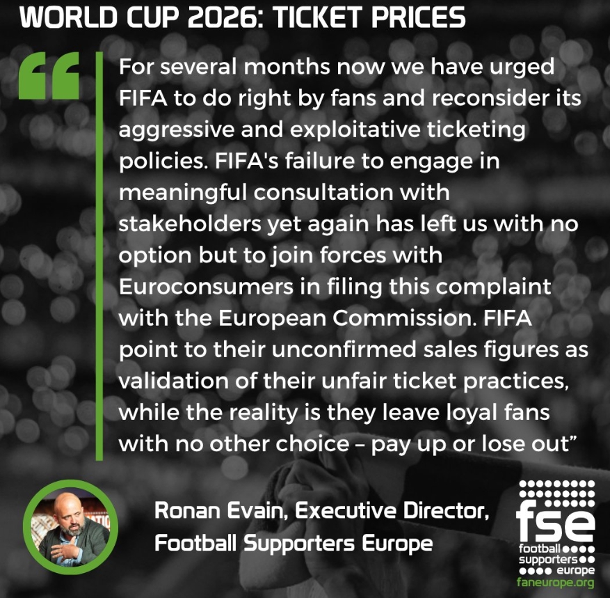 FIFA World Cup ticketing complaint