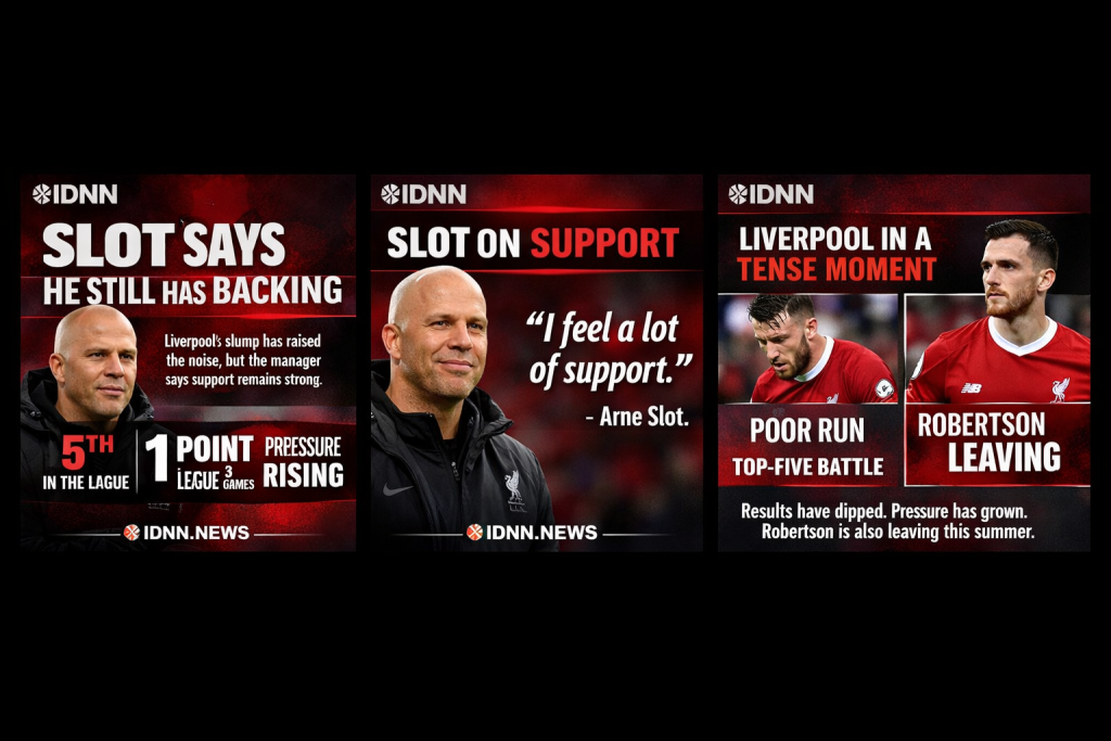 Arne Slot Liverpool backing