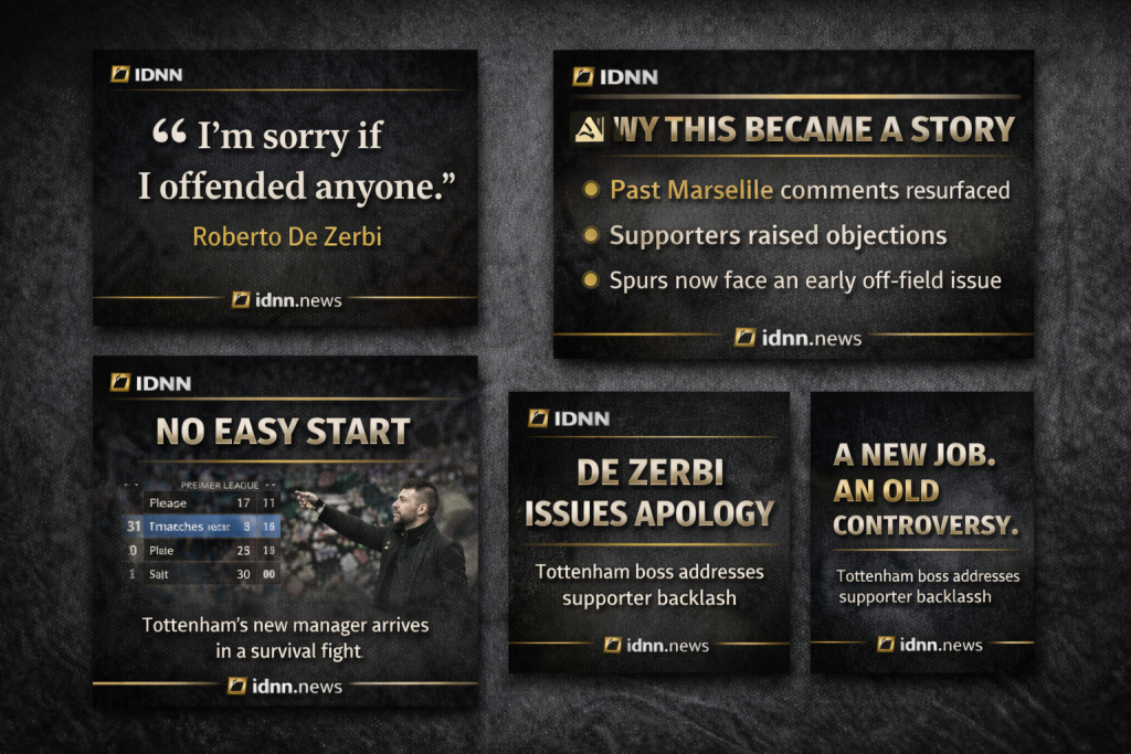 De Zerbi apology Tottenham fans