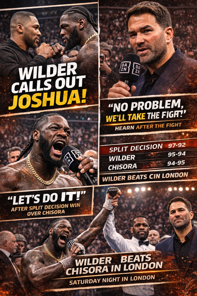 Wilder calls out Joshua