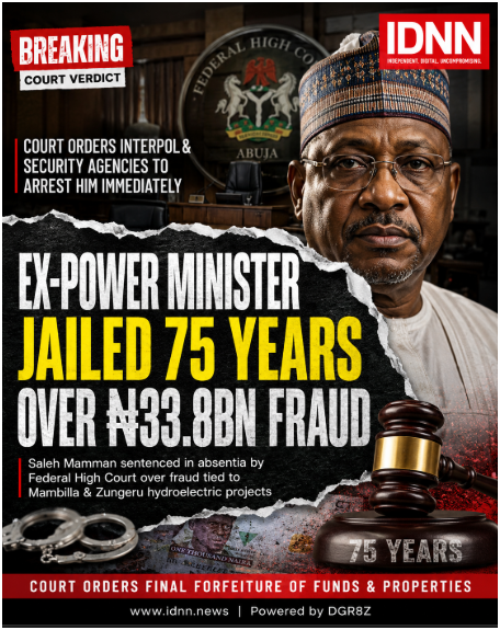 Saleh Mamman 75 years fraud sentence