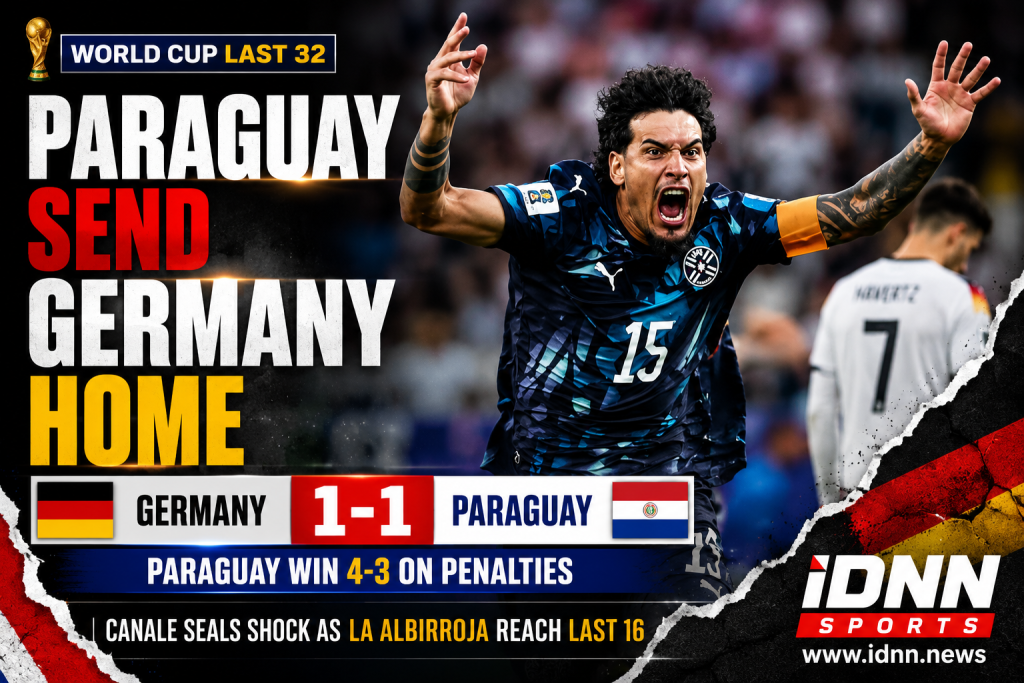 Paraguay beat Germany on penalties