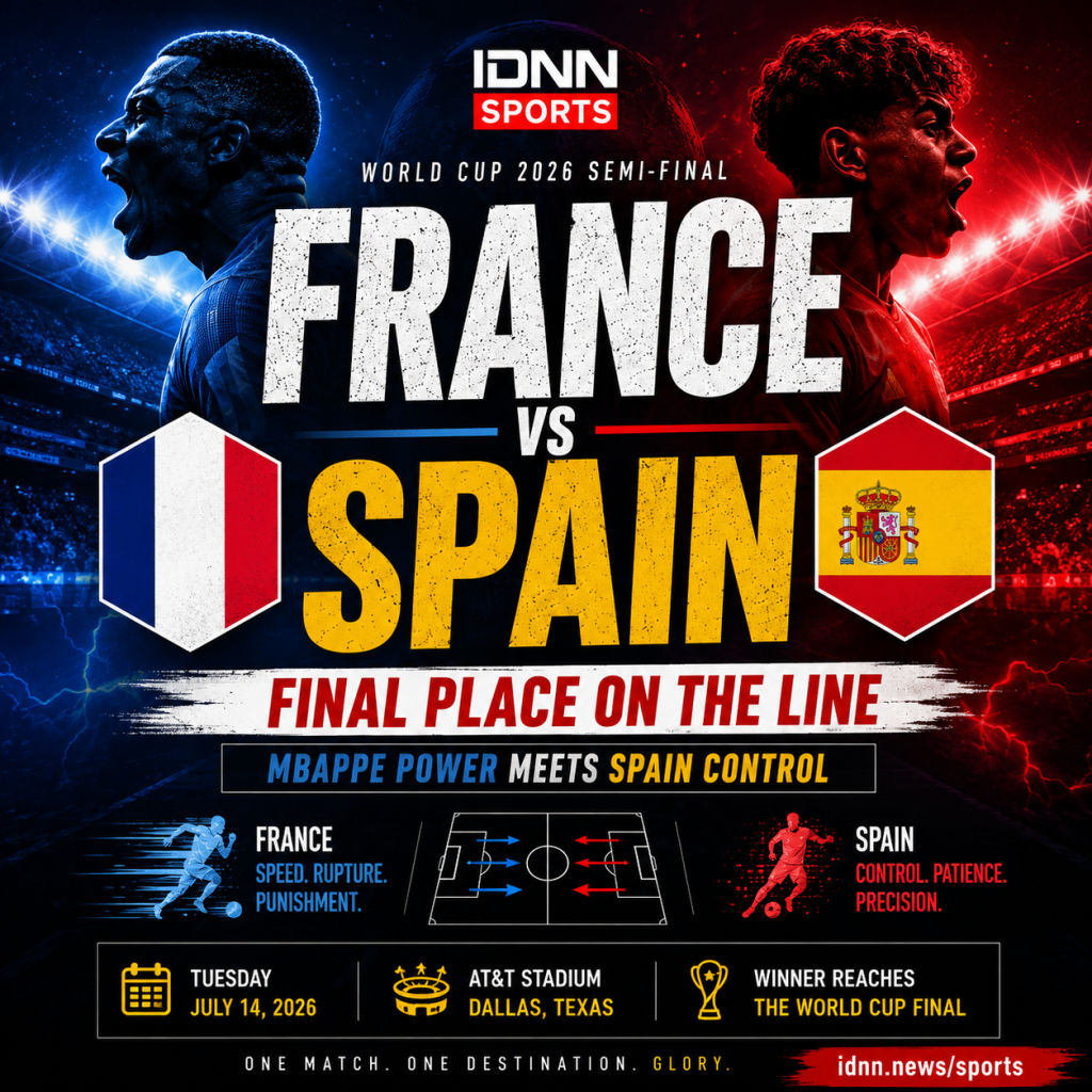 FRANCE VS SPAIN FINAL PLACE ON THE LINE