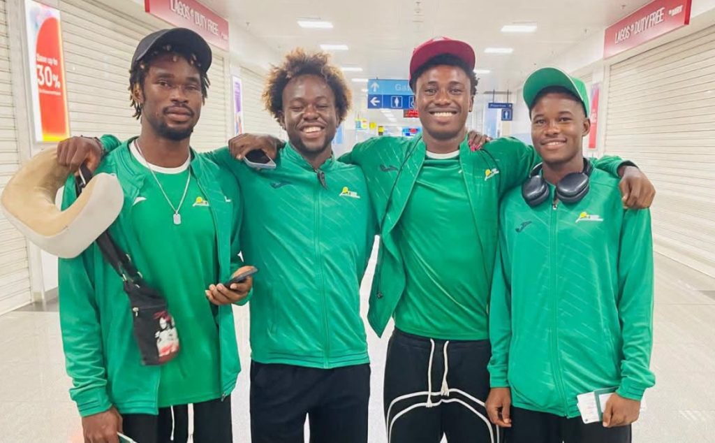 Blackfire-style Nigeria tennis graphic for the Davis Cup World Group II tie against Morocco.