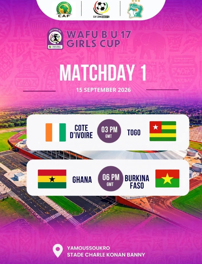 Young Nigerian football referees representing Nigeria at the WAFU-B U17 Girls Tournament in Côte d’Ivoire